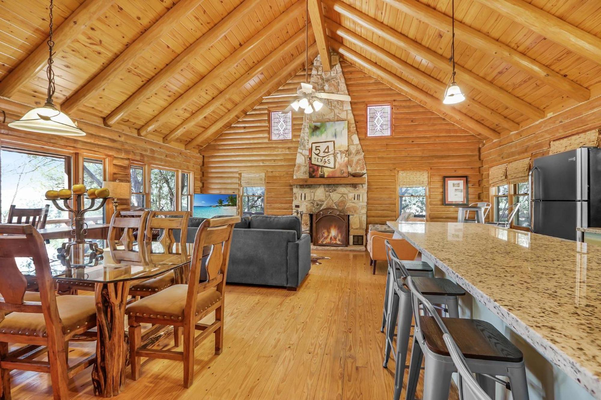Falls Log Home Wimberley Exterior foto