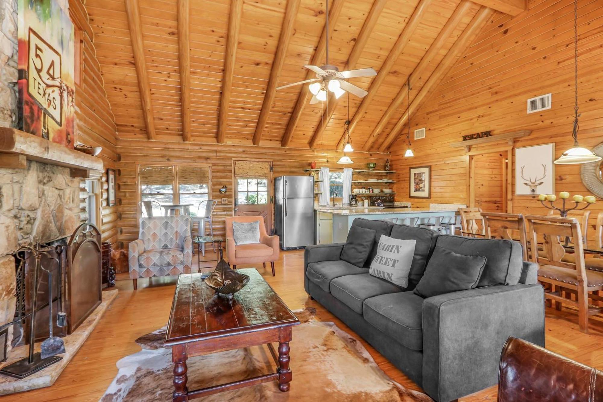 Falls Log Home Wimberley Exterior foto